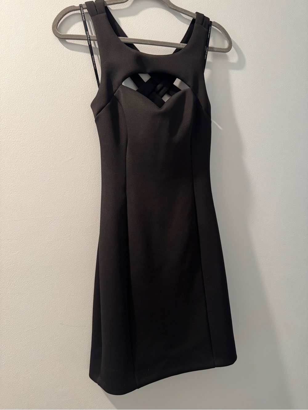 Guess Black Sleeveless Cutout Sheath Dress